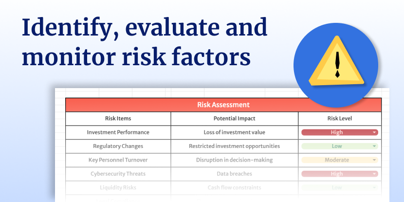 An image describing what a risk management template is