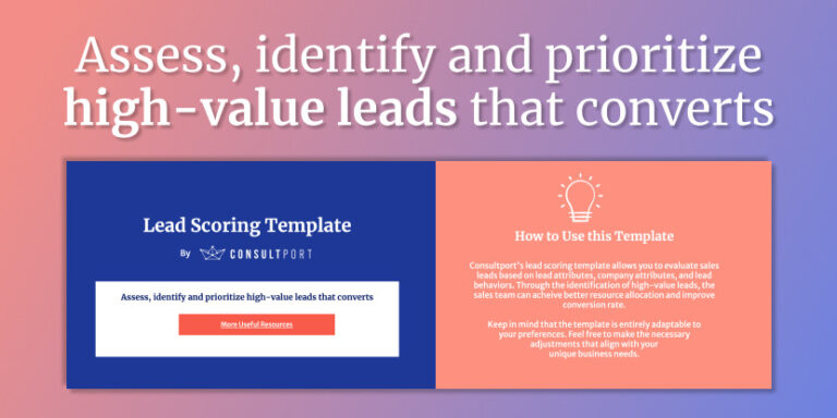 Lead Note Lead Scoring Template | Consultport