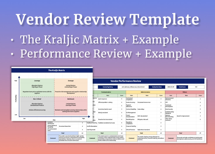 Vendor Review Template