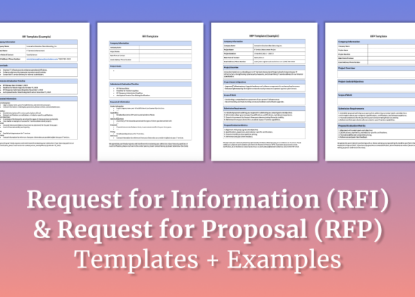 RFI & RFP Templates | Consultport