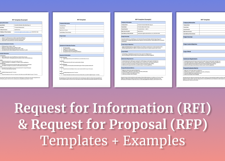 Mod les De RFI Et RFP Consultport Mod les De RFI Et RFP Consultport