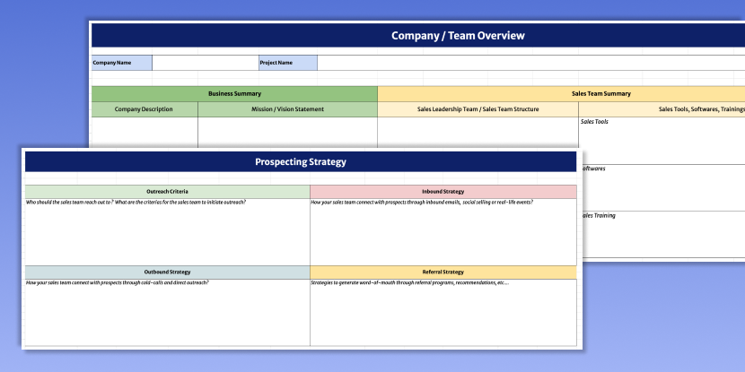 Sales Plan Template