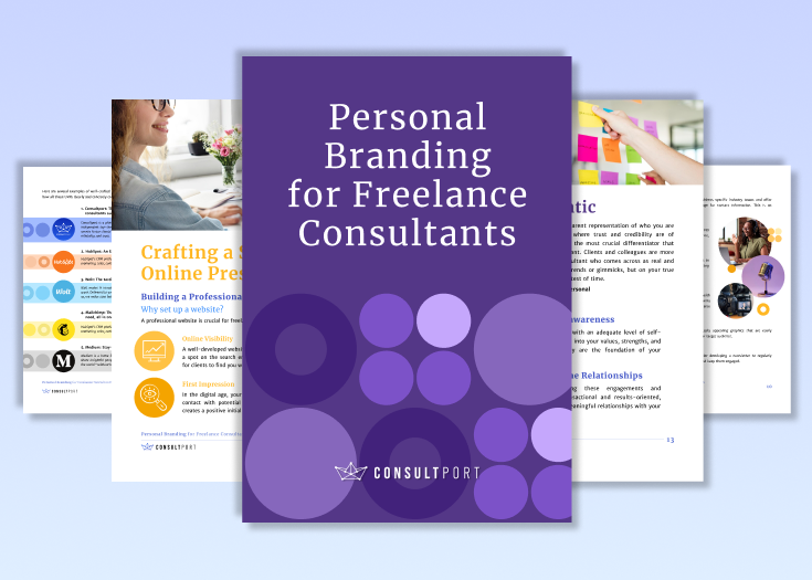 Screenshots of the Personal Branding Guide