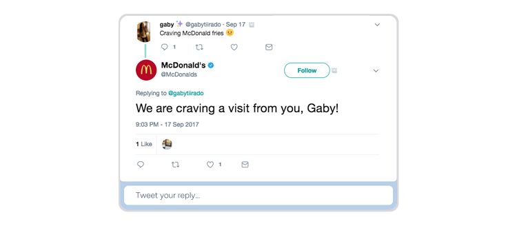 Image about communicating with customers on social media