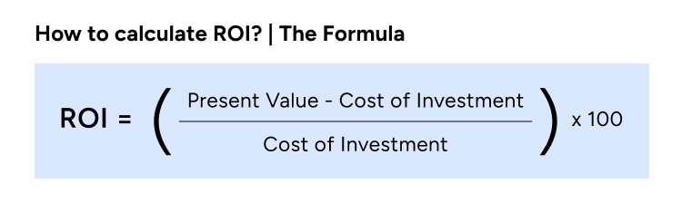 How to calculate ROI - The formula